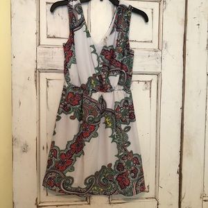 The cutest double v neck dress